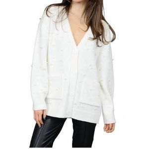 NEW RD INTERNATIONAL raziella cardigan in winter white